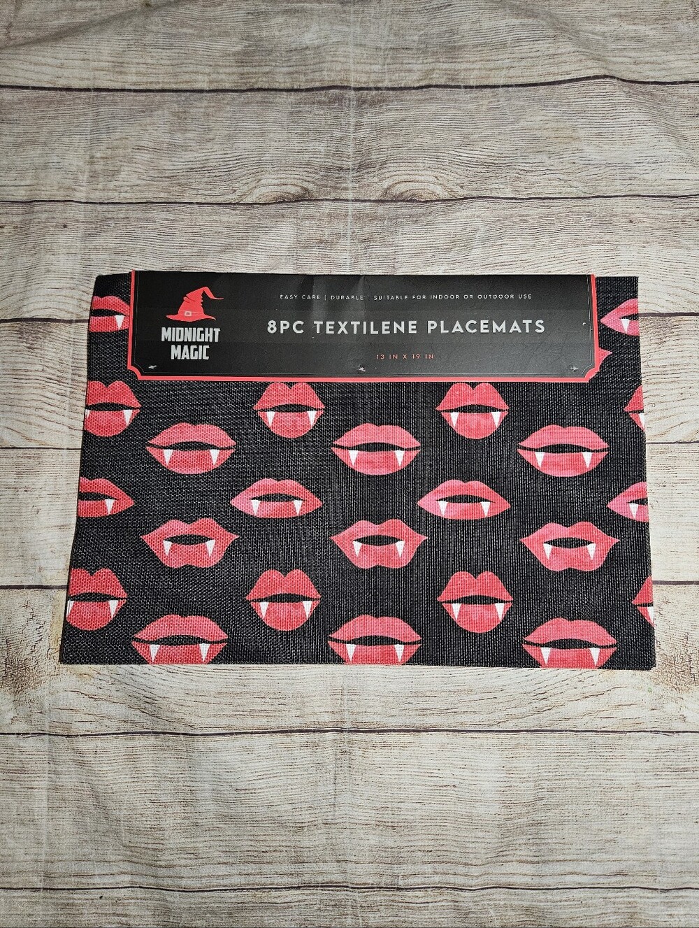 Midnight magic Halloween gothic vampire table placemats decor